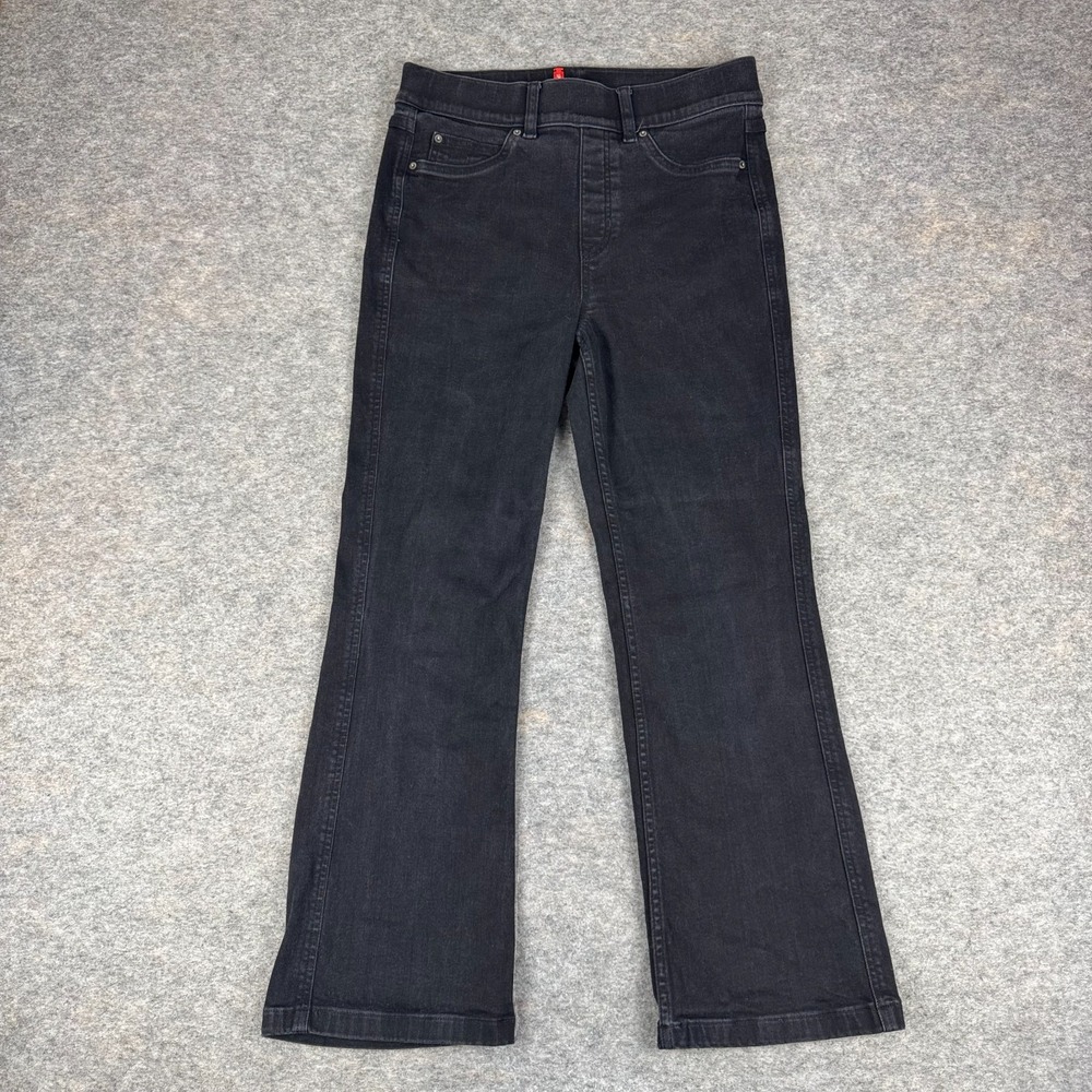 Spanx EveryWear Kick Flare Jeans 26" Black Womens Medium M